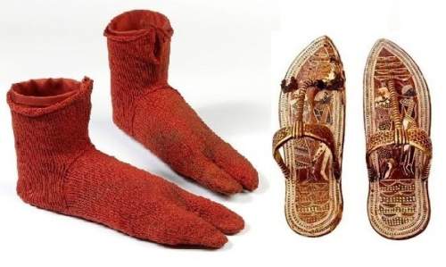 Тутанхамон носил носки с сандалиями