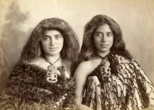 Женщины маори из Новой Зеландии в 1902 году.