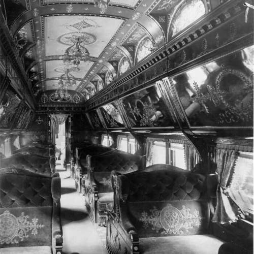 Путешествие на поезде в 1890-х годах
