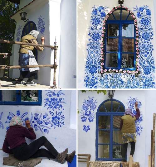 94-летняя Агнес Каспаркова превращает небольшую деревню в свою художественную галерею в Чехии.