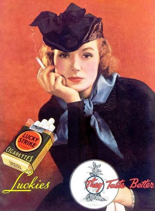 Реклама Lucky strike (1910-1940)